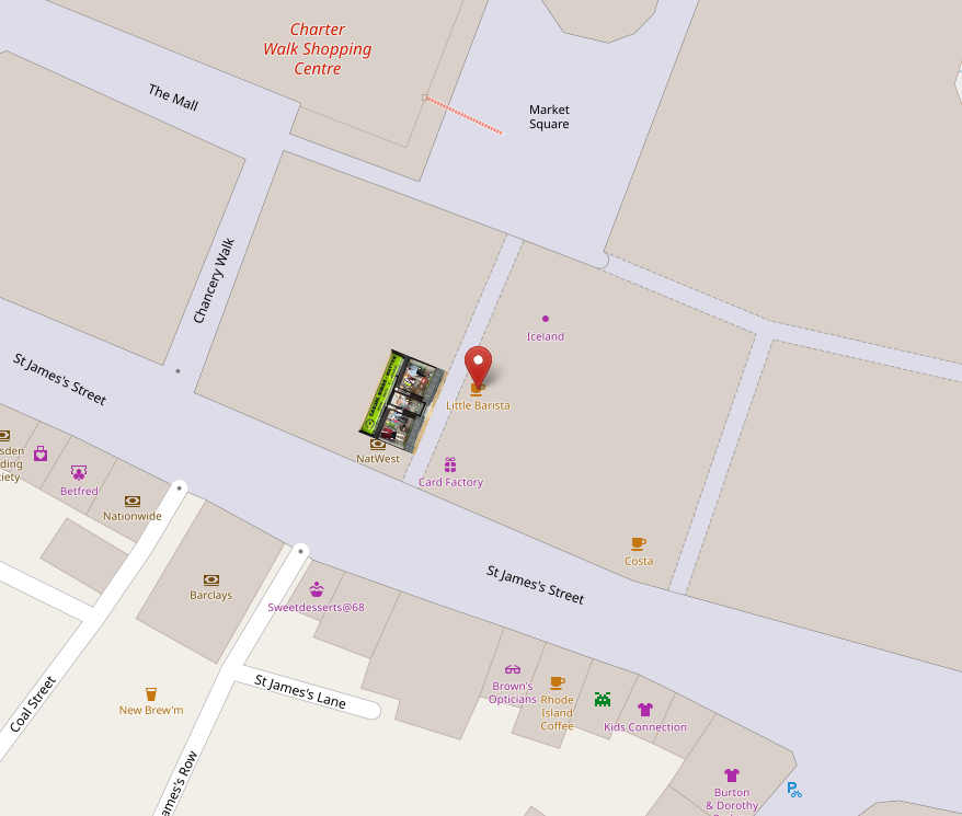 Map showing Casual Minds Matter location